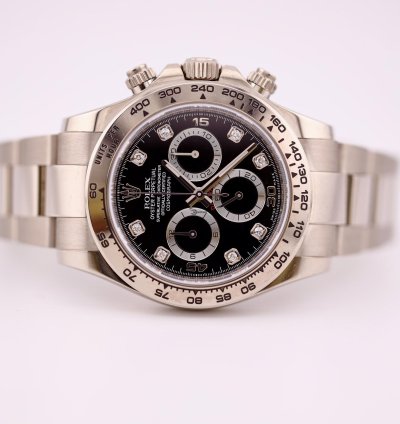 Rolex Daytona Factory Diamond Dial White Gold