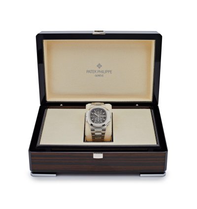 Patek Philippe Nautilus 5990 1a-001 Travel Time Chronograph Stainless Steel 2018