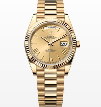 Rolex Day-date 40 Gold Roman Dial Unworn