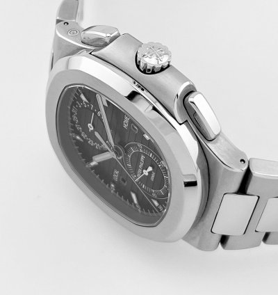 Patek Philippe Nautilus 5990 1a-001 Travel Time Chronograph Stainless Steel 2018
