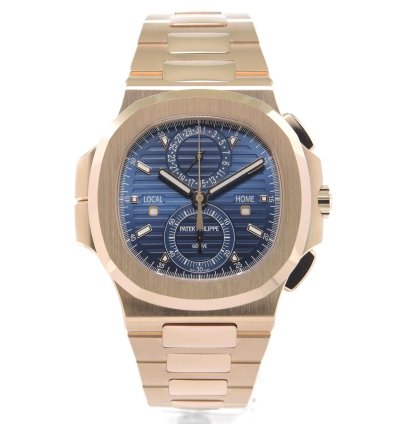 Patek Philippe Nautilus 5990 1r-001 New Never Worn Travel Time Chronograph Full Set 2022