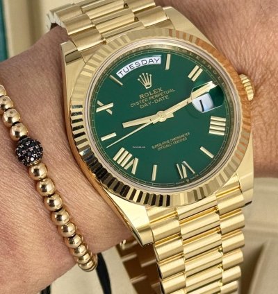 Rolex Day-date 40 Green Dial 11 2024 New