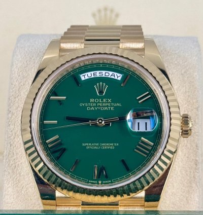 Rolex Day-date 40 Green Dial 11 2024 New
