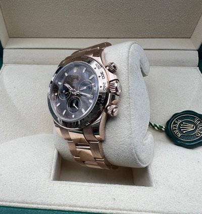 Rolex Daytona Full Rose Gold Chocolate Brown Dial