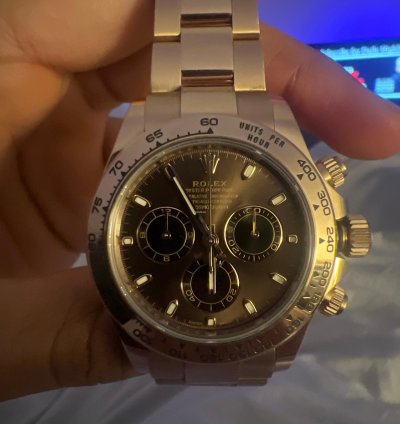 Rolex Daytona Full Rose Gold Chocolate Brown Dial