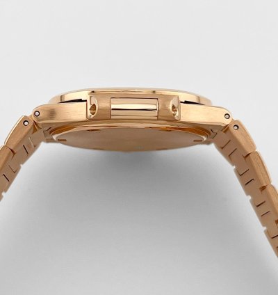 Patek Philippe Nautilus 7010 1r-010 Ladies Rose Gold Brown Dial Diamond Bezel 2014