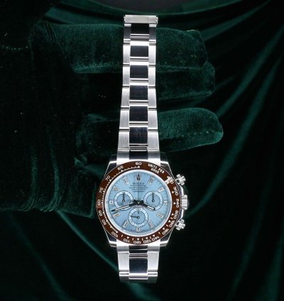 Rolex Daytona Full Set Mint Baguette Daytona Platona Ice Blue Diamond 116506