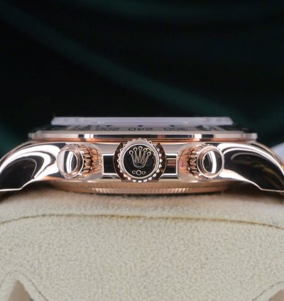 Rolex Daytona Full Set Mint Daytona 40mm Black Dial Diamond Markers Rose Gold 116505