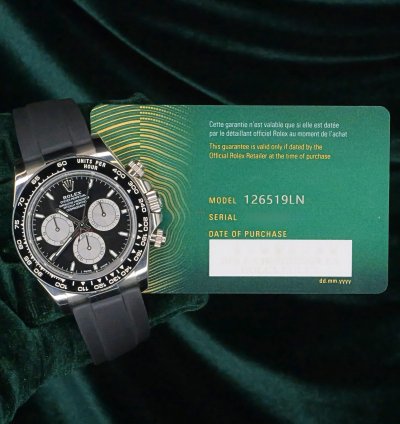 Rolex Daytona Full Set Mint Daytona Baby Lemans 40mm Black Dial White Gold 126519ln-0002