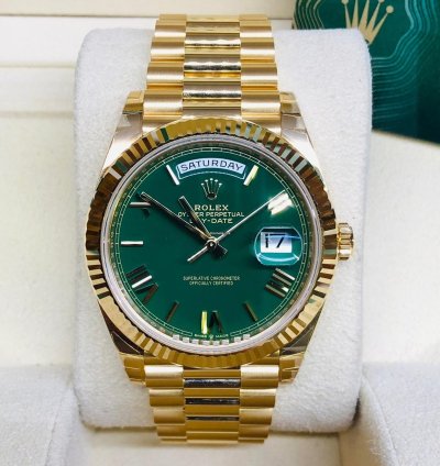 Rolex Day-date 40 Green Roman Dial 40mm