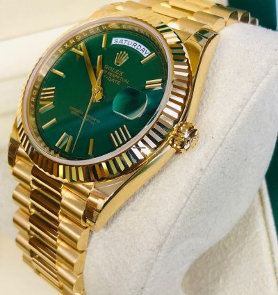 Rolex Day-date 40 Green Roman Dial 40mm