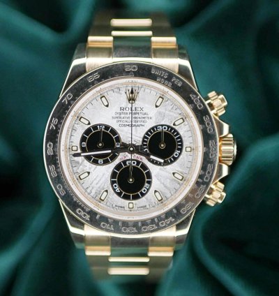 Rolex Daytona Full Set Mint Daytona Meteorite Dial Yellow Gold 116508