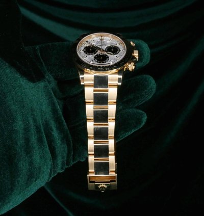 Rolex Daytona Full Set Mint Daytona Meteorite Dial Yellow Gold 116508