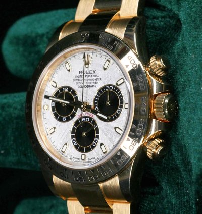 Rolex Daytona Full Set Mint Daytona Meteorite Dial Yellow Gold 116508