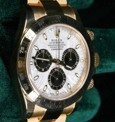 Rolex Daytona Full Set Mint Daytona Meteorite Dial Yellow Gold 116508
