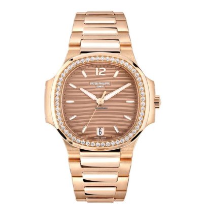 Patek Philippe Nautilus 7118 1200r-010 18k Rose Gold Golden Brown Opaline Dial 35 Mm