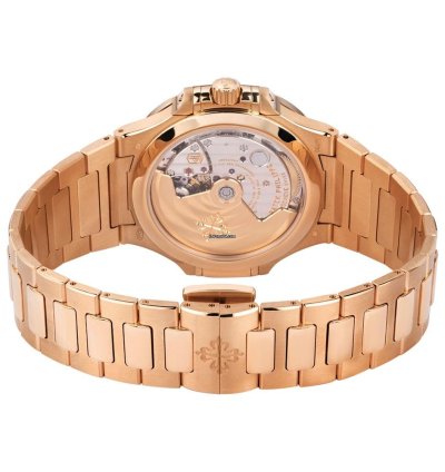 Patek Philippe Nautilus 7118 1200r-010 18k Rose Gold Golden Brown Opaline Dial 35 Mm