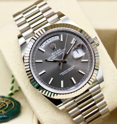 Rolex Day-date 40 Grey Dial Unworn Full Set 228239