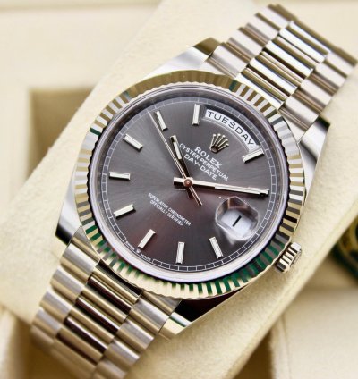 Rolex Day-date 40 Grey Dial Unworn Full Set 228239