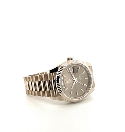 Rolex Day-date 40 Grey Whitegold Unworn 228239 Box And Paper 2022
