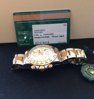 Rolex Daytona Full Set Unworn Complete With Box And Papers