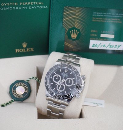 Rolex Daytona Full Set White Tag Papers Manuals Box