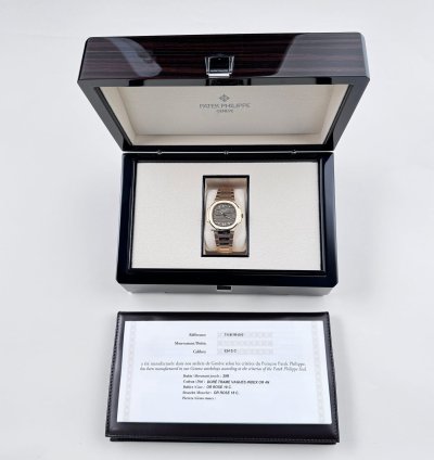 Patek Philippe Nautilus 7118 1r-010 Ladies Rose Gold Champagne Golden Dial 2022