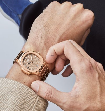 Patek Philippe Nautilus 7118 1r-010 Ladies Rose Gold Champagne Golden Dial 2022