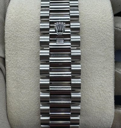 Rolex Day-date 40 Ice Blue Diamond Baguette Dial Unworn