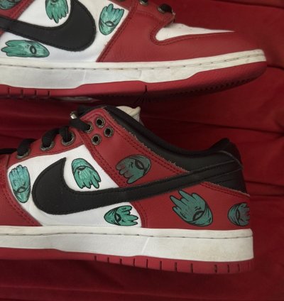 Chrome Hearts Nike Matty Boy Hand Drawn Lowtop Dunk Sneakers