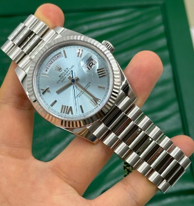 Rolex Day-date 40 Ice Blue Roman
