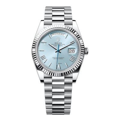 Rolex Day-date 40 Ice Blue Roman Dial 228236 Unworn Full Set