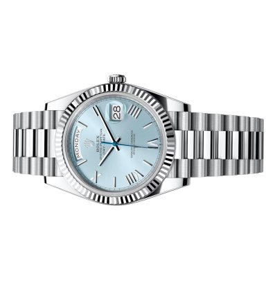Rolex Day-date 40 Ice Blue Roman Dial 228236 Unworn Full Set