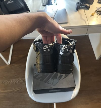 Comme Des Gar Ons Air Force 1 Mid Triple Black