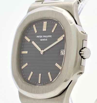 Patek Philippe Nautilus Automatic Steel Blue Dial Ref 3700