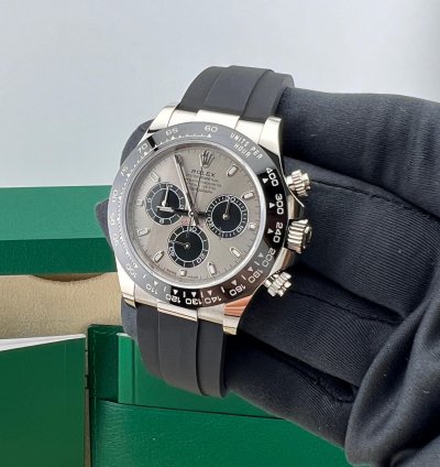 Rolex Daytona Ghost White Gold Oysterflex