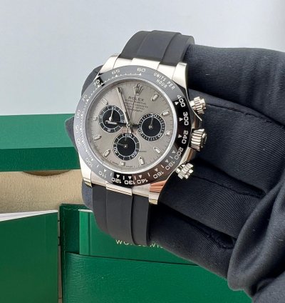 Rolex Daytona Ghost White Gold Oysterflex