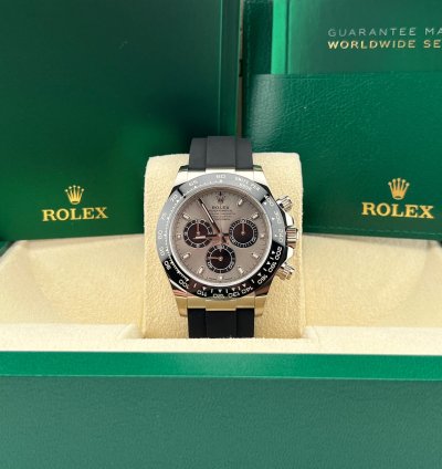 Rolex Daytona Ghost White Gold Oysterflex