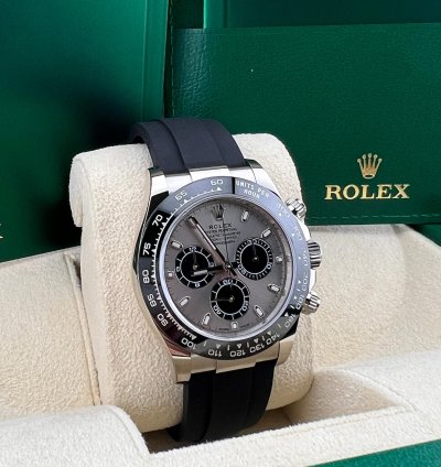 Rolex Daytona Ghost White Gold Oysterflex