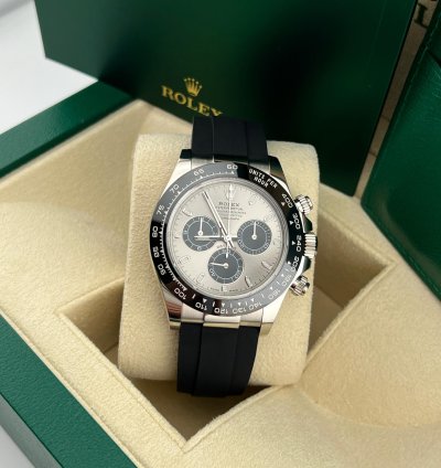 Rolex Daytona Ghost White Gold Oysterflex