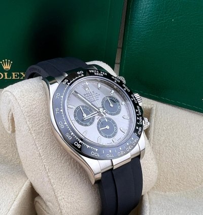Rolex Daytona Ghost White Gold Oysterflex