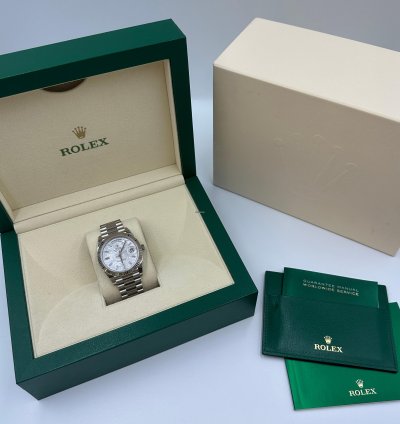 Rolex Day-date 40 Meteorite Diamond Dial White Gold President