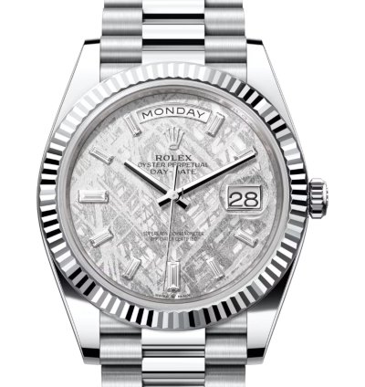 Rolex Day-date 40 Meteorite Set With Diamonds 228236 Unworn Full Set