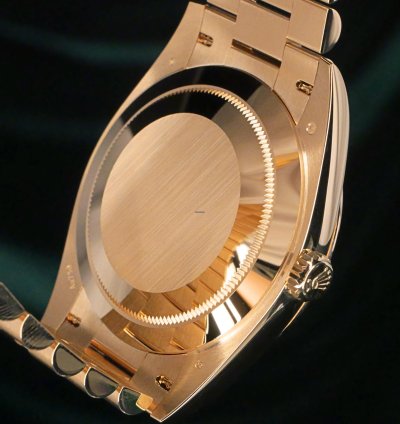 Rolex Day-date 40 Mint Complete Set Day Date Money Green Fluted Bezel Yellow Gold Presidential 228238