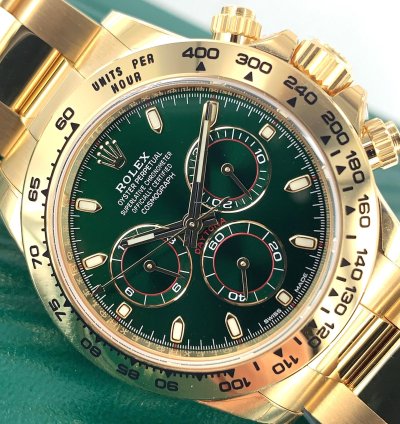 Rolex Daytona Green Dial Full Set Unworn 116508