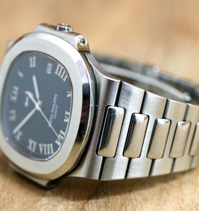 Patek Philippe Nautilus Charge Reserve - Black Roman Dial - Full Set - 3710 Year 2001