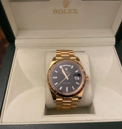 Rolex Day-date 40 Mit Baguette Diamanten