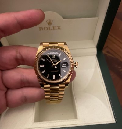 Rolex Day-date 40 Mit Baguette Diamanten