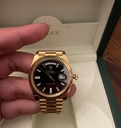 Rolex Day-date 40 Mit Baguette Diamanten