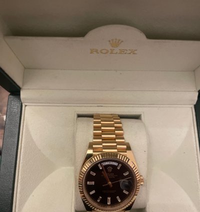 Rolex Day-date 40 Mit Baguette Diamanten